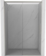 Mexen Rox, posuvné sprchové dvere 140 cm, 8mm číre sklo, oceľový profil, 8C2-140-000-97-00