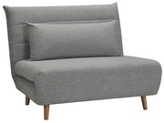 Sivé rozkladacie kreslo SPIKE