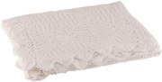 Biely bavlnený háčkovaný krajkový obrus Lace white - 200*135cm