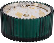 Vianočná sviečka v skle zelená, 150 g, 10 x 5 cm