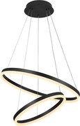 Brilagi - LED stmievateľný závesný luster na lanku CIRCLE LED/70W/230V 3000-6500K čierny+DO