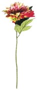 Umelá kvetina Dahlia ružovo-žltá, 68 cm