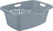 Kôš na bielizeň Flowers 50 l, šedý%