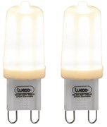 Sada 2 G9 stmievateľných LED žiaroviek 3W 280lm 2700K