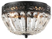 Markslöjd 108598 - Stropné svietidlo ETIENNE 2xE14/40W/230V čierna