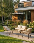 Záhradný oddychový set Madera pre 4 osoby, béžový