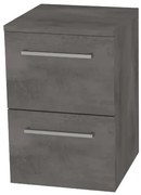 Mereo, Mereo Bino, kúpeľňová skrinka spodná 50 cm, Multidecor, Betón tmavosivý, MER-CN694BET2