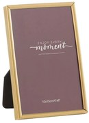 Zlatý kovový fotorámik Tracy Matt - 10,5*1*15,5 / 10*15 cm