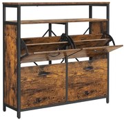 Vyklápací botník s policou LBS803B01