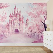 Fototapeta - Ružový zámok (147x102 cm)