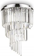 Stropné svietidlo Ideal Lux Carlton PL12 chróm 50cm E14 12x40W