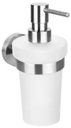 Sapho Sapho, X-STEEL dávkovač mydla 230ml, mliečne sklo, nerez mat, XS101