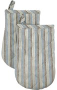 House Doctor Chňapka Glove Chef Blue/Sand – set 2 ks