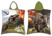 Bavlnené detské pončo veľkosť 3-8 rokov Jurassic World "Volcano" – Jerry Fabrics