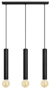 Luster na lanku TUBA 3xE27/15W/230V čierna