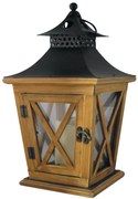 Lampáš MagicHome LW8680,  LED, 3xAA, drevo (19 x 19 x 36 cm)