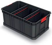 Prepravný box C, 52 × 32,9 × 21 cm, prepážky, čierna