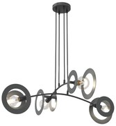 Luster na lanku EUFORIA 4xE27/15W/230V čierna