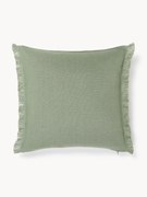 Ľanový poťah na vankúš so strapcami Luana