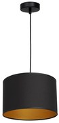 Luster na lanku ARDEN 1xE27/60W/230V pr. 25 cm čierna/zlatá