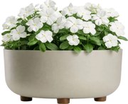 PLASTOVÝ KVETINÁČ TERRA 30X14,5 CM BÉŽOVÁ