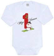 Body s potlačou New Baby Moje prvé Vianoce, vel. 56 (0-3m)