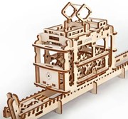 Ugears 3D puzzle Tramvaj s kolejemi 154 ks