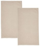 Béžové rýchloschnúce/froté bavlnené osušky v súprave 2 ks 90x140 cm Quick Dry – Catherine Lansfield