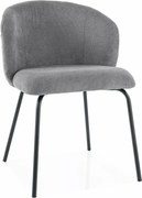 Jedálenská stolička KEVIN VARDO sivá