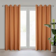 ZÁVES NA KRÚŽKOCH RITA 140X250 CM ORANŽOVÁ