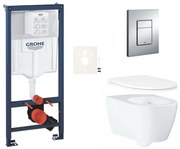 Závesný wc set do ľahkých stien / predstenová montáž GROHE Essence SIKOGRSESE