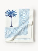 Ručne potlačený bavlnený obrus The Palms
