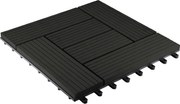 WPC dlaždice LEGI STYLE 30 x 30 cm, čierna