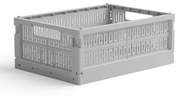 Made Crate Skladacia prepravka Misty Grey – midi