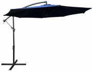 Zahradní slunečník ASTER s boční nohou 300 cm tmavě modrý