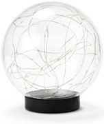 Sklenená guľa s LED