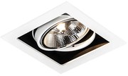 Moderné zapustené bodové svetlo biele 18 cm nastaviteľné - Artemis 111