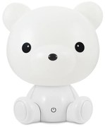 LED Stmievateľná detská nočná lampička 2,5W/230V medvedík biela