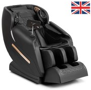 Masážne kreslo GALACTICO  čierne, ekokoža, anglické menu