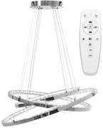 Toolight Toolight, LED krištáľové závesné svietidlo APP772-3CP, chrómová, OSW-05023