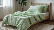 Mušelínové obliečky MOELLIN svetlo zelené Rozmer obliečky: 70 x 90 cm | 140 x 200 cm