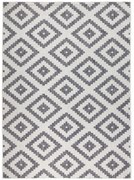 Hanse Home, Kusový koberec Twin-Wendeteppiche 103132 grau creme – na von aj na doma, 80x150, šedá, chodba / predsieň