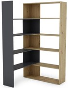 Regál na knižky Flexi artisan / grafit