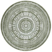 Kusový koberec Napkin green kruh, 140x140 (priemer) kruh, zelená, chodba / predsieň, Dywany Łuszczów