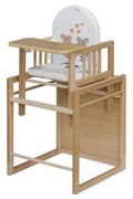 COSING - Detská jedálenská stolička 2v1 Viktoria buk/biela