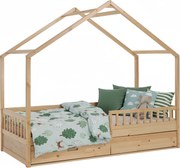 Montessori posteľ, 90x200, prírodná, masív, BIANKA