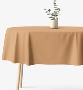 Goldea oválny obrus 100% bavlnené plátno - jesenný hnedý 120 x 160 cm