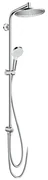 Hansgrohe Crometta S, Showerpipe 240 1jet EcoSmart 9 l/min Reno, chrómová, HAN-27270000