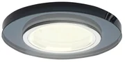 Podhľadové svietidlo Glass Round, 1x sklenené/čierne kovové tienidlo, b