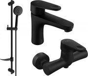 Mexen Kama DF75 sprchová súprava, čierna - 72504DF75-70